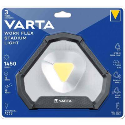 Lampe de travail rechargeable Work Flex Stadium Light - VARTA