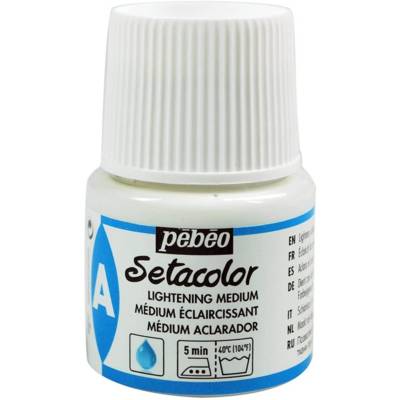 Flacon 45ml Peinture Auxiliare Setacolor Médium Eclaicissant - PÉBÉO