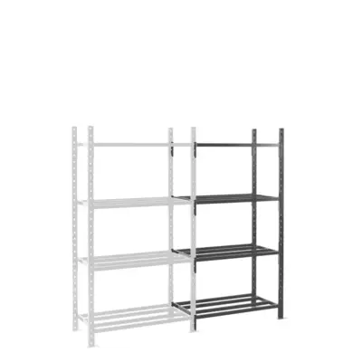 Rayonnage Fliplus - Kit suivant tubulaire peint 2000x1010x1000mm 4 niv. - MANORGA