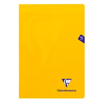 Cahier MIMESYS Piqué Polypro 21 x 29,7 cm 96 pages 90g Séyès Jaune - Clairefontaine