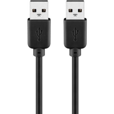Câble USB 2.0 haute vitesse 1,8 m, noir - USB 2.0 mâle (type A) - GOOBAY