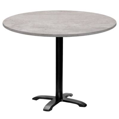 Table ronde Bazila Ø110cm beton naturel - intérieur - RestooTab