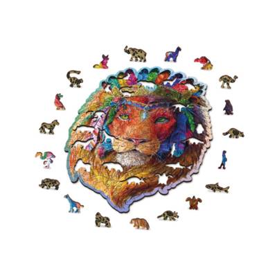 Puzzle en Bois Le Lion Mystique - WOODEN CITY