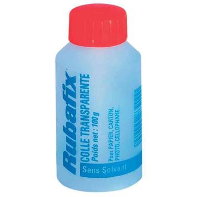 Flacon de colle transparente 100g avec pinceau incorporé - RUBAFIX