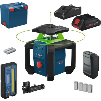 Laser rotatif PRO GRL18V-4-34CVG - BOSCH - avec batterie et chargeur - L-BOXX - 0601061H00