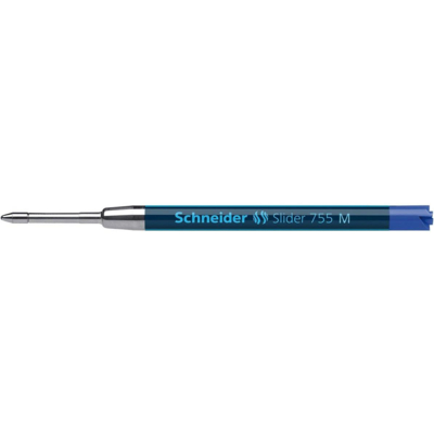 Recharge Slider 755 Pointe Moyenne Encre Viscoglide Bleu - Schneider