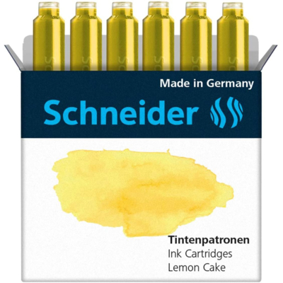 Etui de 6 Cartouches d'encre pour Stylo plume Pastel Lemon Cake - Schneider