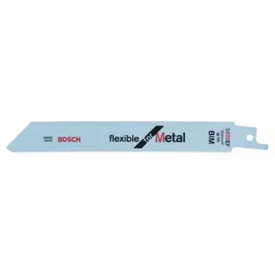Lame scie sabre BIM S922EF flexible Metal BOSCH 150 mm - Boite de 100 - 2608656028