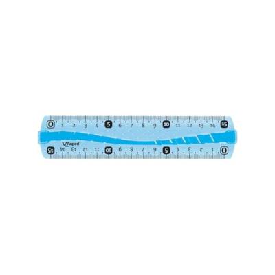 Règle plate Incassable Flex 20 cm Bleu ou Vert - MAPED
