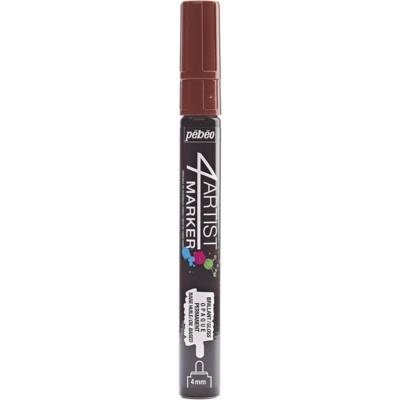 Marqueur peinture 4ARTIST pointe ogive 4 mm MARRON - PÉBÉO