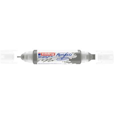 Marqueur acryl 3d dble pointe 5400 anthracite 2-3 mm, 5-10 mm - EDDING