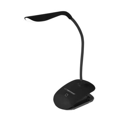Lampe de Bureau Led DENEB 3 Niveaux Clip de Fixation Noir - ESPERANZA