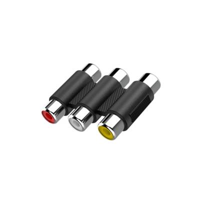 Adaptateur vidéo, 3 fiches femelles RCA - 3 fiches femelle RCA - HAMA