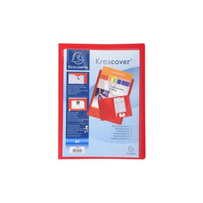 Chemise de présentation polypropylene souple krea cover A4 Rouge - Exacompta