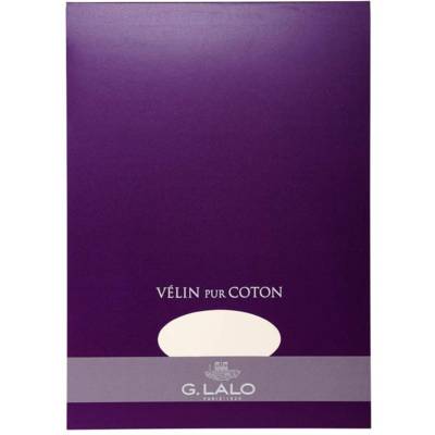 Bloc A4 velin pur coton 40 feuilles Crème - G.LALO