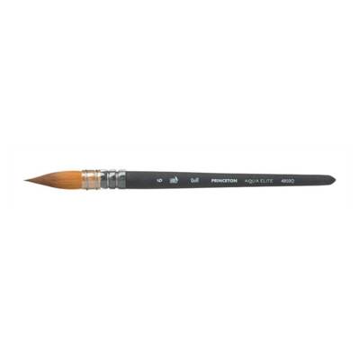 Pinceau artiste ELITE manche court lavis rond monté sur plume 6 - PRINCETON