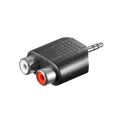 Adaptateur Audio 3.5 mm Mâle (3-pin, Stereo) > 2x RCA Femelle - GOOBAY