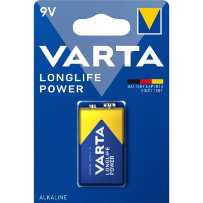 Pile alcaline Longlife Power E-Bloc (9V/6LR61) - VARTA