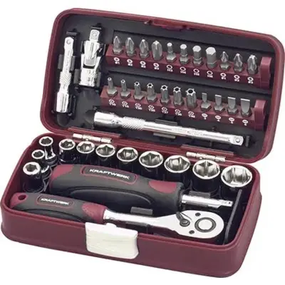 Coffret de douilles 1/4" 38 Pièces - KRAFTWERK - 99073