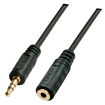 Câble audio Premium jack stéréo 3,5mm mâle/femelle, 5m - LINDY