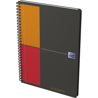 Cahier "ACTIVEBOOK" B5 quadrillé 80 feuilles 90g - Oxford