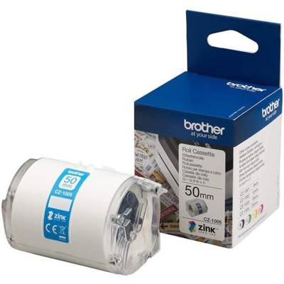 CZ1005 Ruban ZINK 50 mm de largeur x 5 m - BROTHER