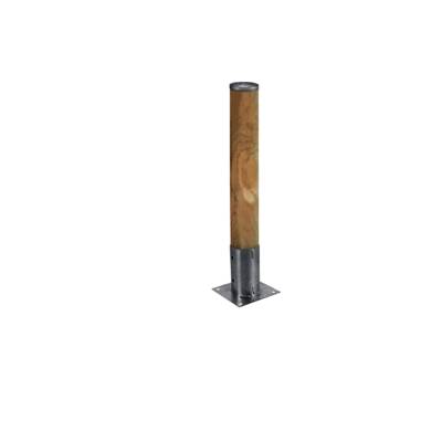 Ancre sur platine pour poteaux en bois ronds - Gedimat - ALBERTS