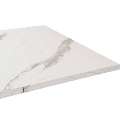 Plateau de table carré Marbre Blanc - RestooTab