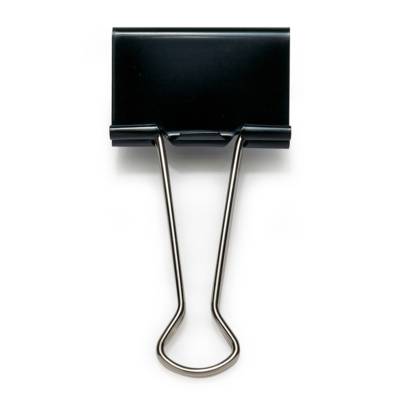 Paquet de 10 Pinces à Double Clip 50mm Noir - RAPESCO
