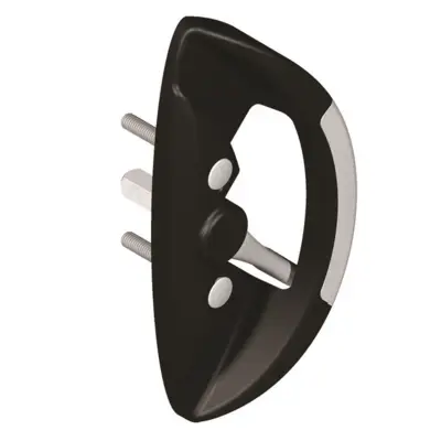 Poignée butée fut centre 5564 LA CROISEE DS profil 32 à 42 mm - Noir - 5564-013
