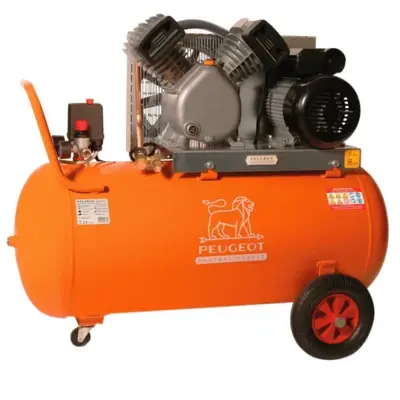 Compresseur à piston 2,2 KW -100 Litres -21 m3/h - 230V - Bicylindre en V - PEUGEOT PROFESSIONNELS - PCAP100VM21