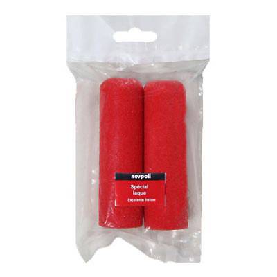 2 Recharcge laqueur mousse micro cratere rouge 110 mm - Gedimat - NESPOLI