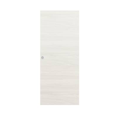 Porte coulissante alvéolaire SIANA décor chêne blanc - 204 x 73 cm - Gedimat - MINGUELA