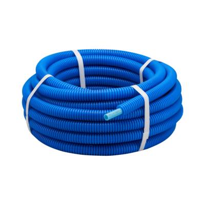 Tuyau PER polyéthylène réticulé prégainé coloris rouge diam.16mm en couronne de 25m - Gedimat - BOUTTE