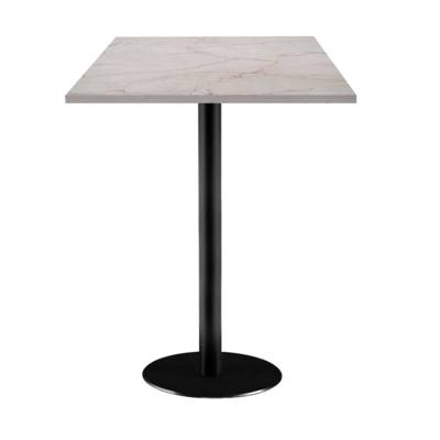 Mange-debout pied noir 60x60cm marbre yule - intérieur - RestooTab
