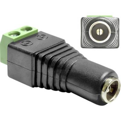 Adaptateur DC 5,5 x 2,1 mm femelle > bornier 2 broches - DELOCK