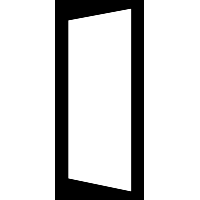 Porte d'entrée acier EQUIT blanc dormant 54 mm - 215 x 90 cm - Gedimat - ZILTEN