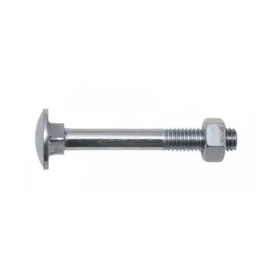 Boulon VISWOOD Tête ronde collet caré - AZ 4.8 - Ø12 x 150 mm - Boite de 25 - 50112150