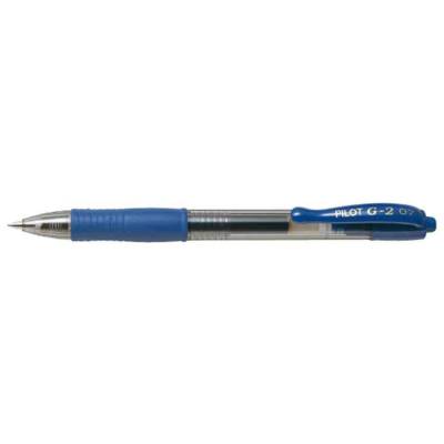 Stylo bille à encre gel G2 07 Pointe Moyenne Bleu - Pilot