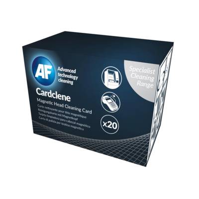 Boite de 20 Cardclene Carte Nettoyante pour Tête Magnétique - AF