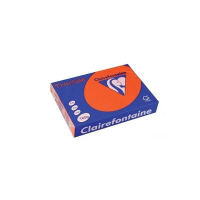 Ramette 250 Feuilles Papier 160g A4 210x297 mm Certifié FSC Rouge cardinal - CLAIREFONTAINE