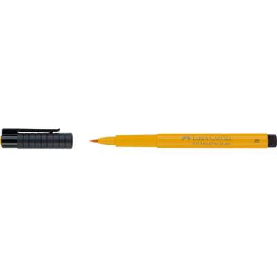 Feutre PITT artist pen Pointe Pinceau 1 - 5 mm Jaune de chrome foncé - FABER-CASTELL