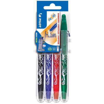 Stylo roller FRIXION BALL 07 Set2Go, étui de 4 - PILOT