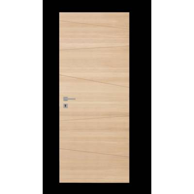 Bloc-porte pleine CARLIT décor chêne blanchi Hui.72 mm - 204 x 93 cm - gauche poussant - Gedimat - PROBOPORTE