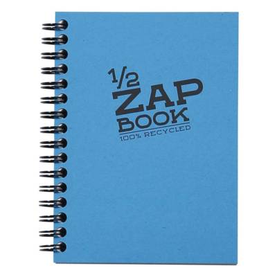 1/2 Zap Book spiralé 80 Feuilles 10,5x14,8 cm 80g - CLAIREFONTAINE