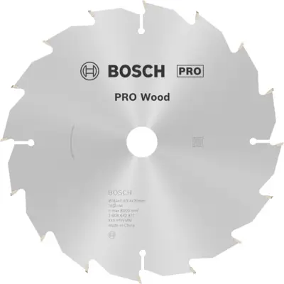 Lame de scie circulaire BOSCH Optiline Wood Ø 30mm - 180X30/20X2.6 - 24D - 2 608 640 608