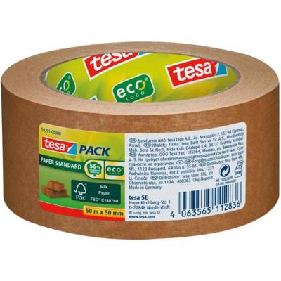 Ruban Adhésif d'emballage PAPER FSC ecoLogo 50mm x 50m - TESA
