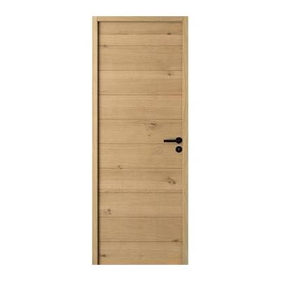 Bloc-porte alvéolaire HEMA plaqué chêne Hui.90 mm - 204 x 83 cm - gauche poussant - Gedimat - GIMM MENUISERIES
