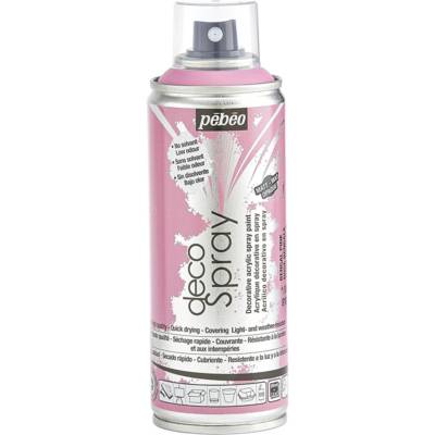 Aérosol 200ml Peinture DécoSpray ROSE BENGALE - PÉBÉO