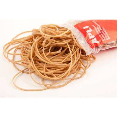 Sachet 1 kg bracelets élastiques caoutchouc naturel Diam 120 x 2 mm - APLI